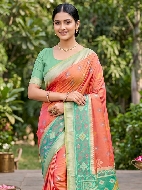 Mustard Soft Silk Saree With Blouse Piece