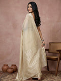 Cream COTTON Saree With Blouse Piece