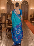 Sky Blue Soft Silk Saree With Blouse Piece