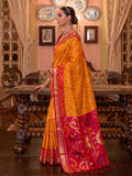 Mustrd Soft Silk Saree With Blouse Piece