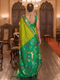 LIGHT Green Soft Silk Saree With Blouse Piece