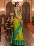 LIGHT Green Soft Silk Saree With Blouse Piece