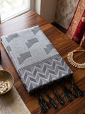 Gray Linen Saree With Blouse Piece