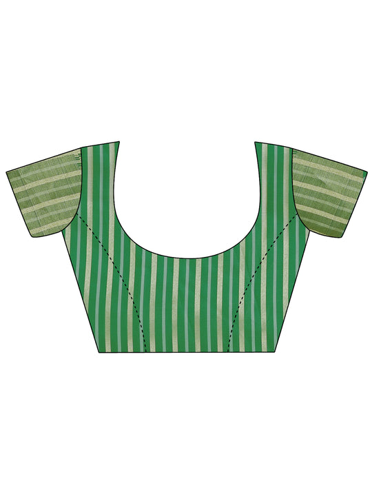 Light Green Organza Saree With Blouse Piece