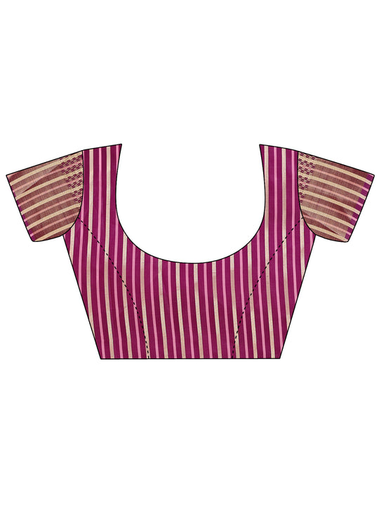 Light Pink Organza Saree With Blouse Piece