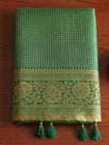 Green Art Silk Saree With Blouse Piece
