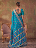 Rama Soft Silk Saree With Blouse Piece