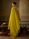 MUSTRD Kanchivaram Silk Saree With Blouse Piece