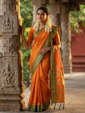 Mustrad Soft Silk Saree With Blouse Piece