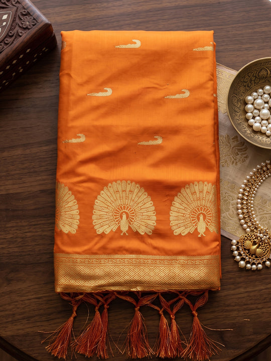 Yellow Soft Silk Saree With Blouse Piece