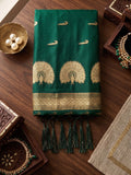 Green Soft Silk Saree With Blouse Piece