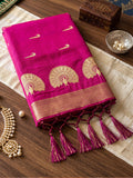 Light Pink Soft Silk Saree With Blouse Piece
