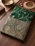 Green Art Silk Saree With Blouse Piece