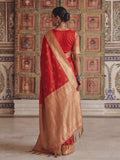 Red Soft Silk Saree With Blouse Piece