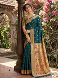 MORE PICH COLOR SOFT SILK Saree With Blouse Piece