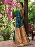 MORE PICH COLOR SOFT SILK Saree With Blouse Piece