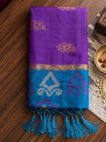 Purple Soft Silk Saree With Blouse Piece
