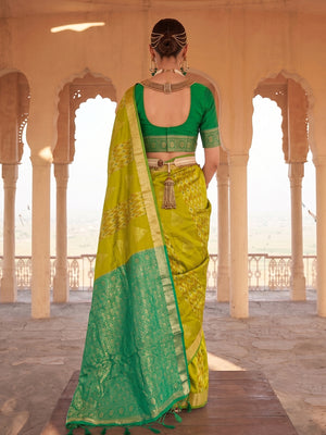 Mustard Soft Silk Saree With Blouse Piece