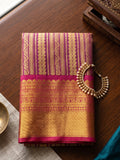 LIGHT Purple Silk Blend Saree With Blouse Piece