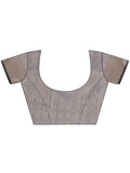 Grey Organza Saree With Blouse Piece