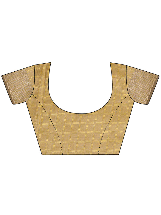 Mustrad Organza Saree With Blouse Piece