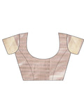 Peach CHICAGO Organza Saree with Blouse Piece
