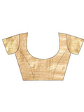 Gold CHICAGO Organza Saree with Blouse Piece