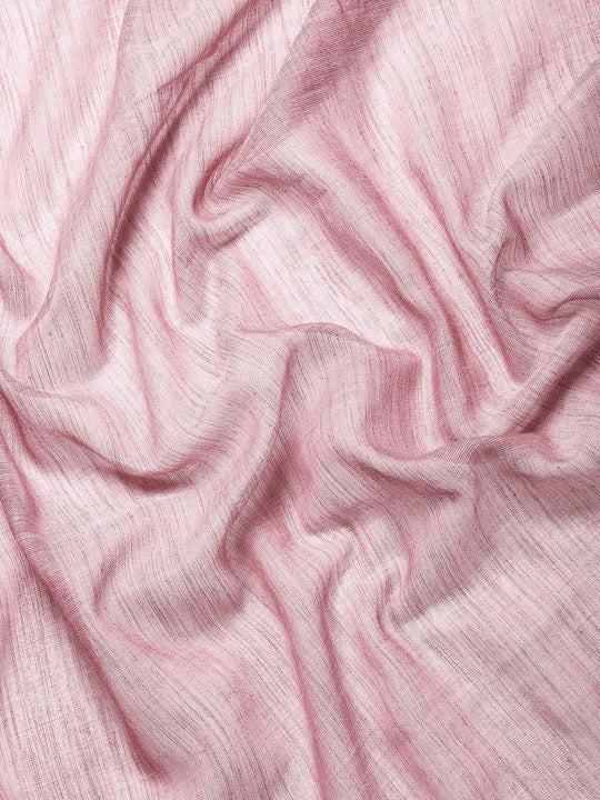 Purple Linen Saree With Blouse Piece