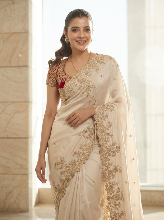 Embellished Embroidered Saree