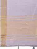 Grey Organza Saree With Blouse Piece