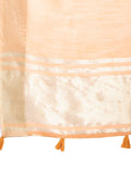 Orange Cotton Saree With Blouse Piece