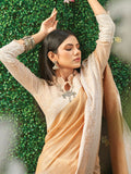Beige Linen Blend Saree