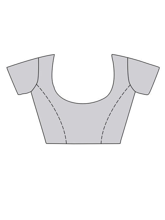 Lavender Twill Net Solid Saree With Blouse Piece