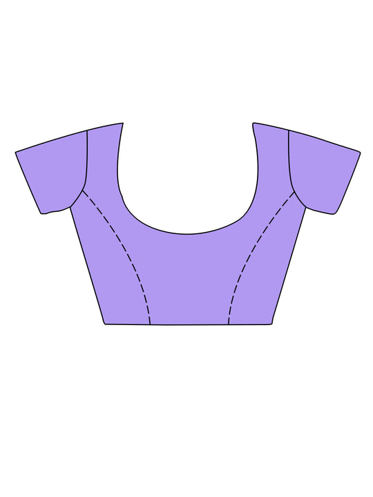 Jamun Silk Saree With Blouse Piece