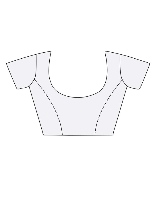 Light Gold Digital Printed Silk Saree With Blouse Piece