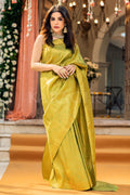 ROSHNI BHATIA in Flashy Green Kanjivaram Saree