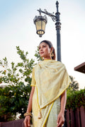 Lemon Yellow Georgette Saree