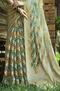 Multicolor Digital Print Saree Design