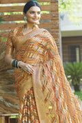 Multicolor Digital Print Saree