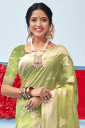 Light Green cotton Saree