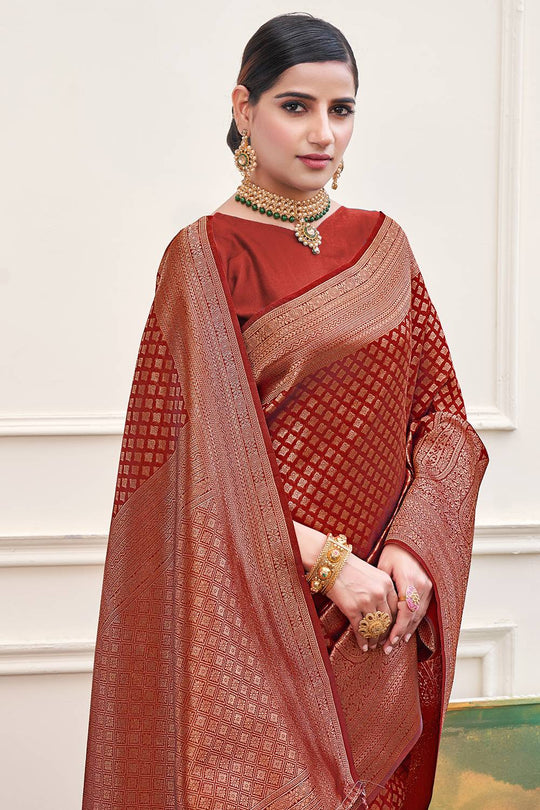 Red Silk Saree