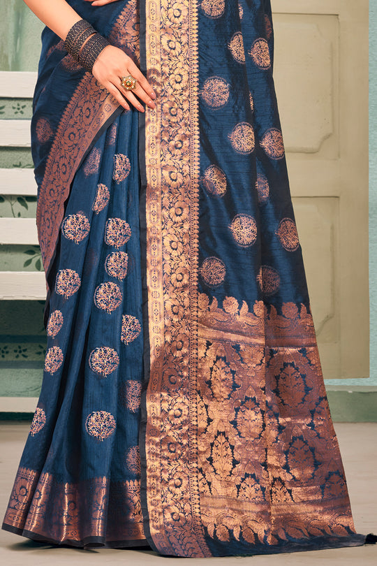 Cotton Silk Saree Pallu