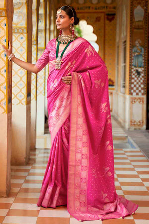 Special Pink Banarasi Saree