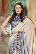 Deep Blue Georgette Saree