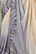 Deep Blue Georgette Saree