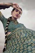 Castelton Green Digital Print Saree