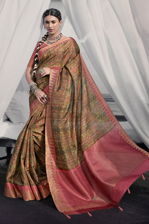 Multicolor Digital Print Saree