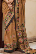 Light Brown Digital Print Saree