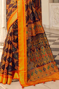 Burnt Orange Patola Saree