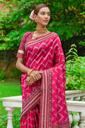 Special Pink Raw Silk Saree